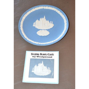 Disney Wedgwood Sleeping Beauty Castle Blue Jasperware Plate Decorative